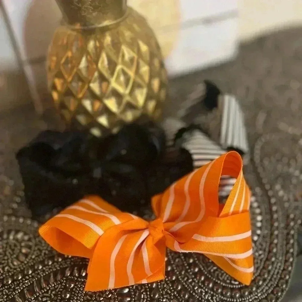 GIRLS LARGE HAIR BOW LOT OF 3 GET READY FOR FALL! 🍁👻🎃